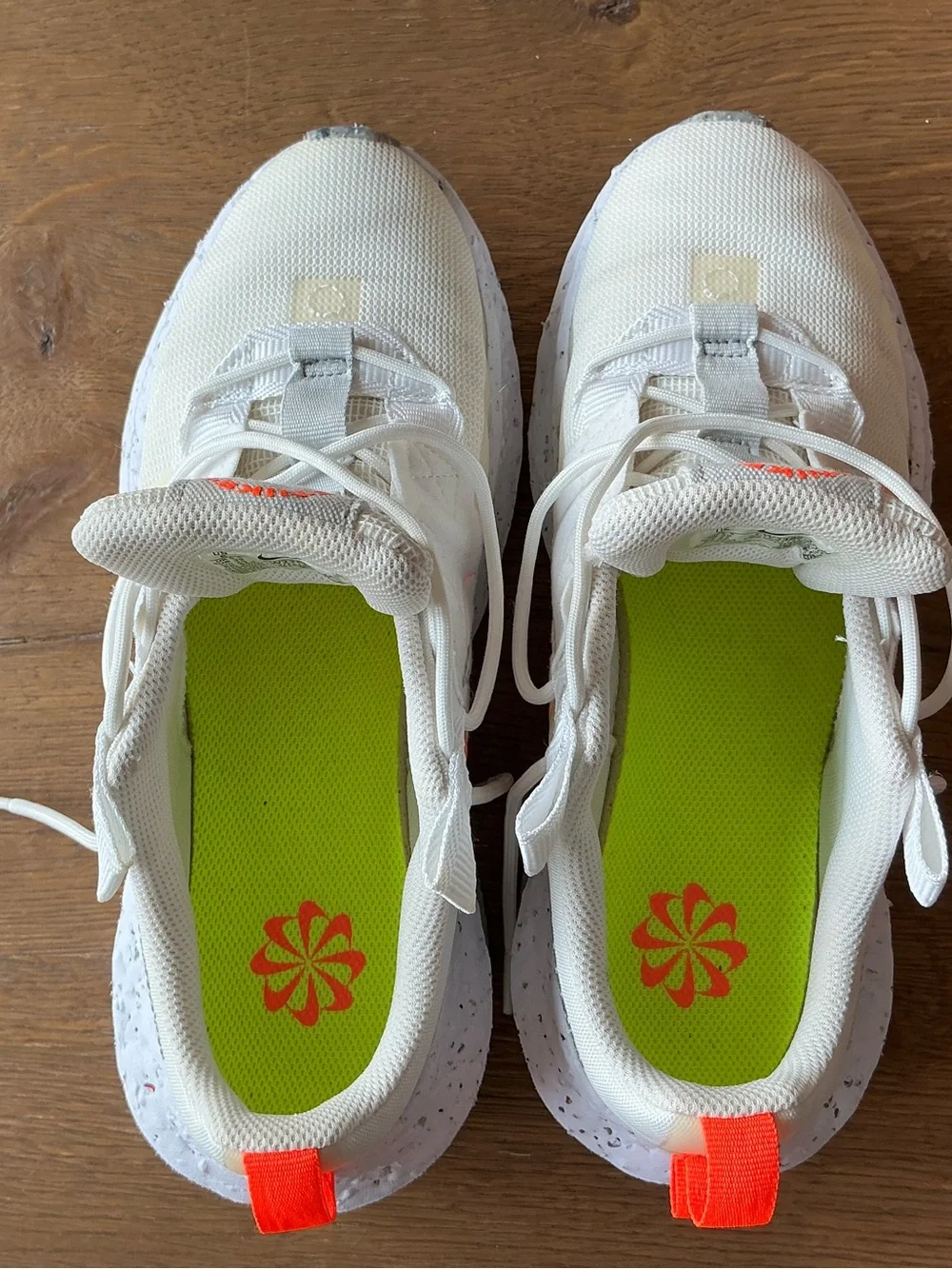 Nike White Mesh Sneaker Crater Impact CW2386-100, womens size 8